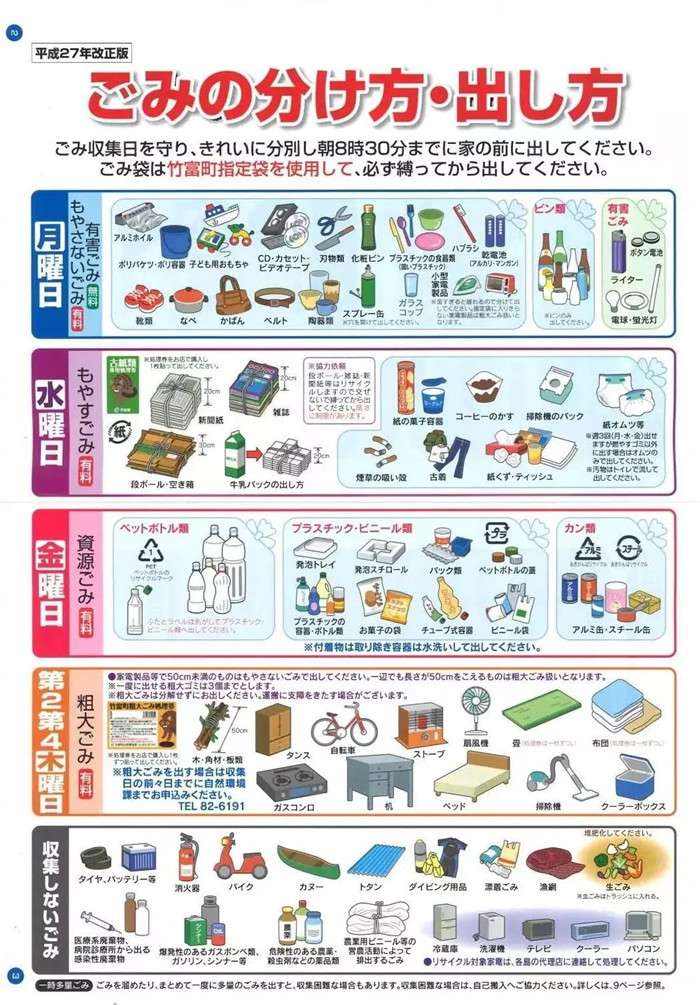 日出國留學趣事：垃圾歸類細膩，高達518項