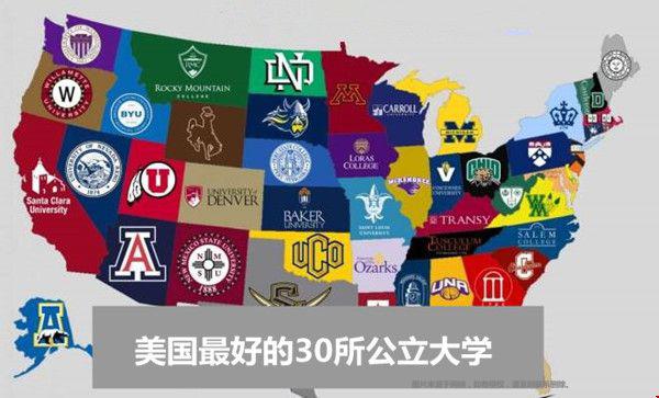收藏！美國最好的30所公立大學