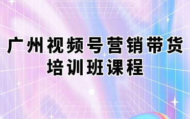 廣州視頻號營銷帶貨培訓(xùn)班課程